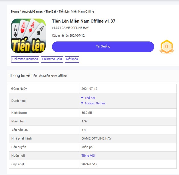 Bước 1: Tìm kiếm Game trên Modradar Bước 1: Tìm kiếm Game trên Modradar