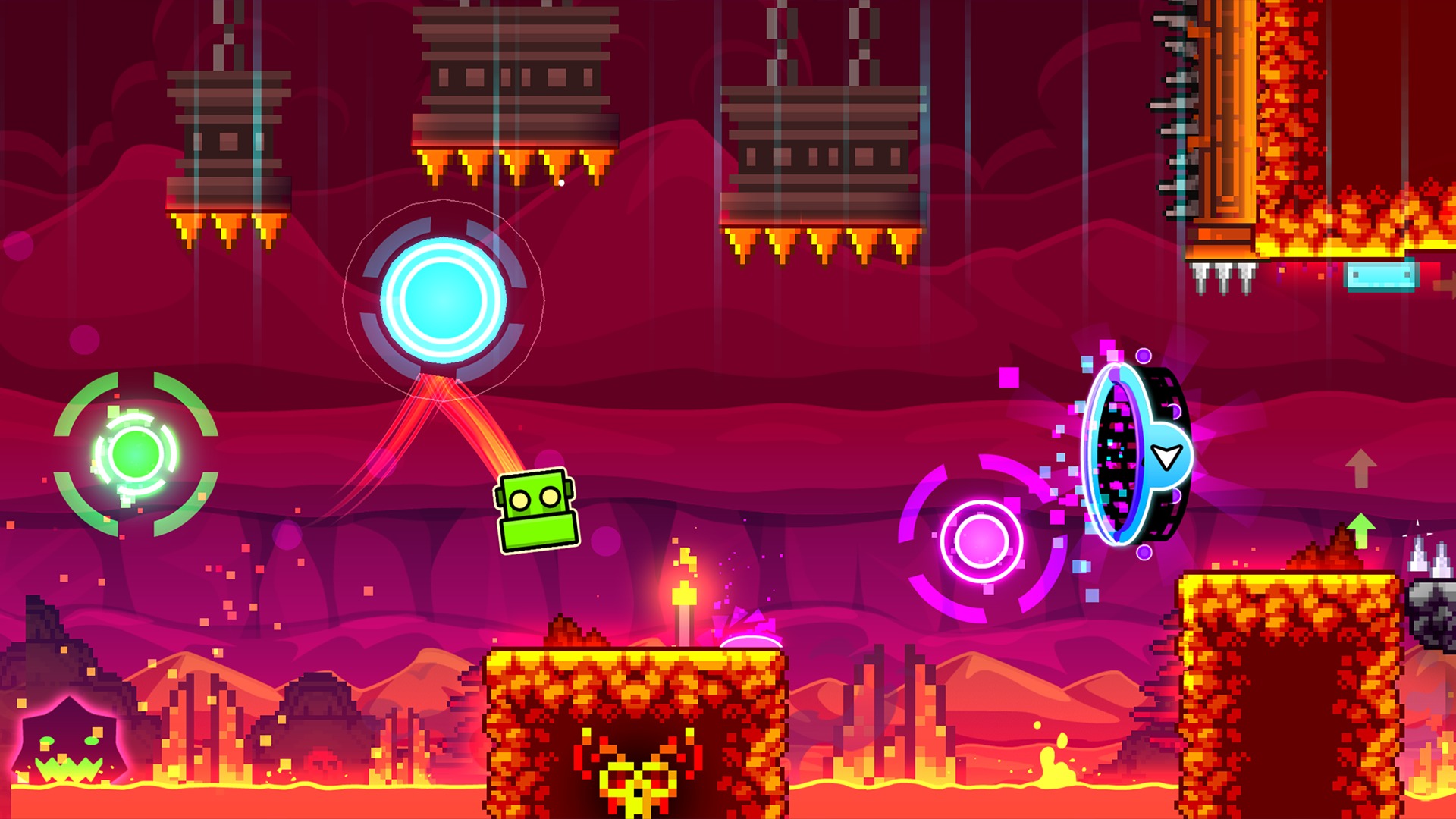 Nhip dieu doc dao Geometry Dash APK - Tải Hack Geometry Dash APK (MOD Menu, Vô Hạn Tiền, Bất Tử, Mở Khóa) 2.2.144 Geometry Dash APK hòa quyện tuyệt vời giữa hành động và âm nhạc sôi động