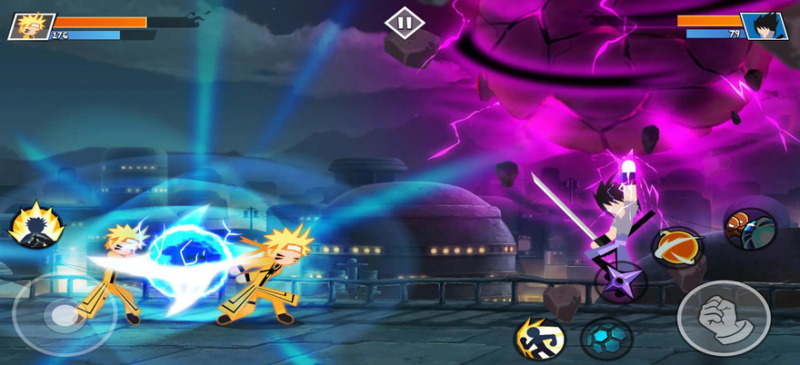 Trận chiến trong trò chơi Stickman Ninja Fight