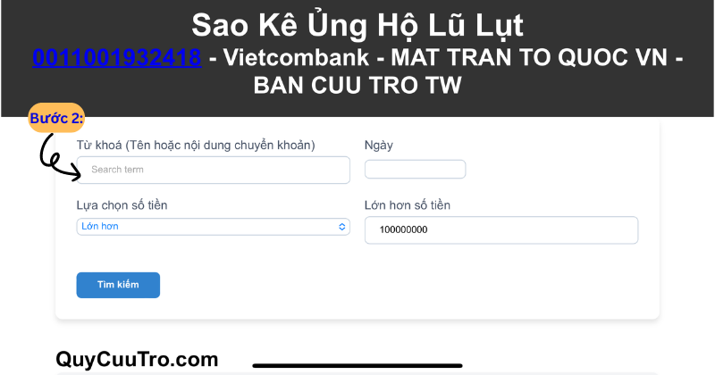 Cách Check Sao Kê