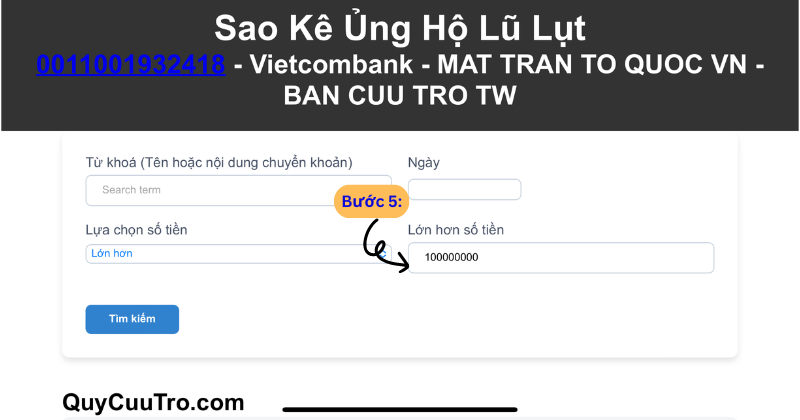 Cách Check Sao Kê