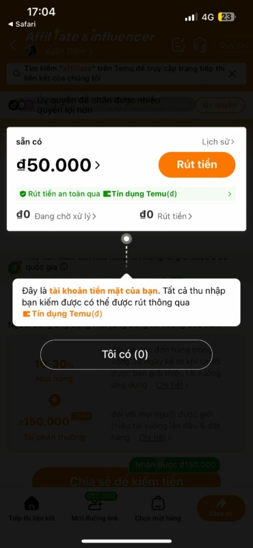 Cách kiếm tiền Affiliate với Temu Cách kiếm tiền Affiliate với Temu