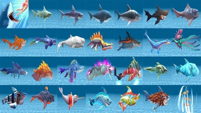 Ca map da dang trong Hungry Shark Evolution - Tải Hack Hungry Shark Evolution Mod Apk (Vô Hạn Tiền, Bất Tử, Menu) v12.8.0 Hungry Shark Evolution người chơi sẽ được khám phá thế giới đầy cá mập đa dạng