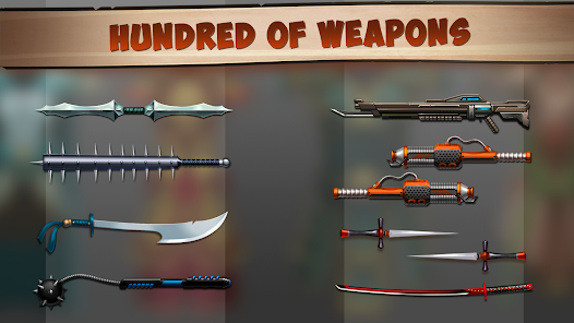 Shadow Fight 2 người chơi có thể mở khóa và nâng cấp vũ khí, giáp trụ, kỹ năng qua các cấp độ