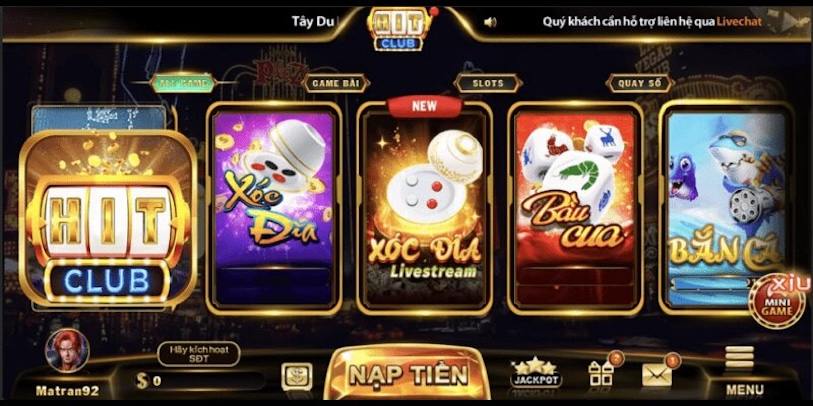 Các sản phẩm game hàng đầu tại trang chủ nhà cái Hitclub