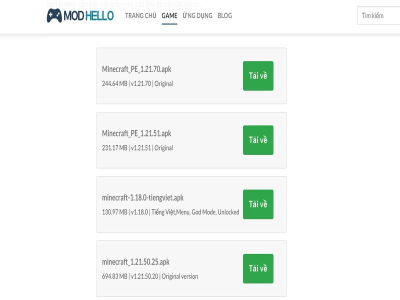 Hướng dẫn chọn và tải file trong MODHELLO