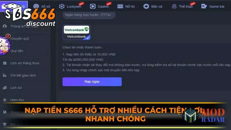 nap tien s666 ho tro nhieu cach tien loi nhanh chong - Nạp Tiền S666 - Cơ Hội Khám Phá Hạng Mục Giải Trí Lý Tưởng