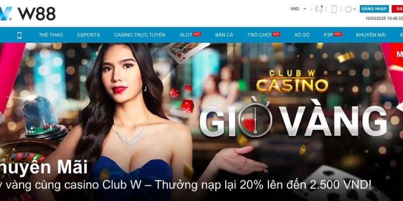 W88 là cái tên hàng đầu của thị trường cá cược châu Á