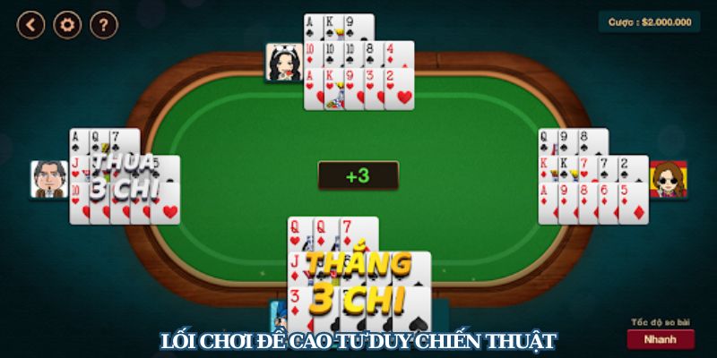 Mậu Binh là game bài đề cao tính chiến thuật, logic